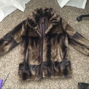 vintage faux fur coat
